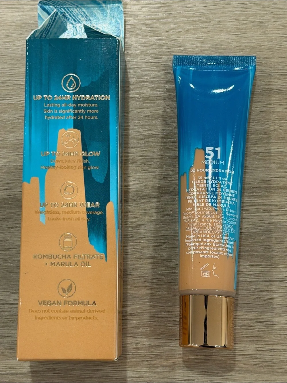 Urban Decay ~ Stay Naked HydroMANIAC Tinted Glow Hydrator ~ 51 (Medium) ~ NIB